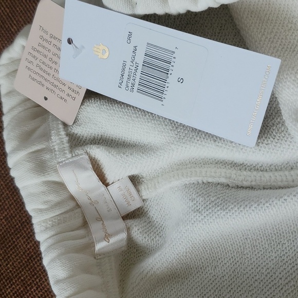 NWT SPIRITUAL GANGSTER OPTIMIST LAGUNA SWEATPANT IN CREAM SZ SMALL - Picture 7 of 15